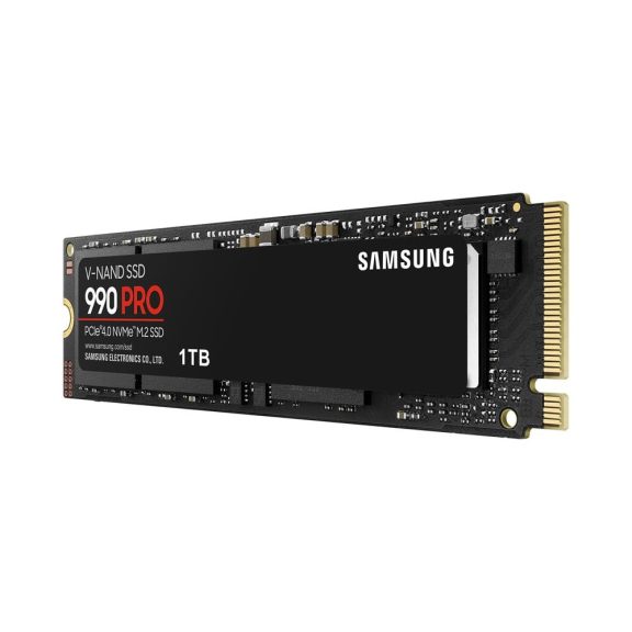 Samsung 990 PRO 1TB PCIe Gen 4.0 x4 NVMe M.2 SSD, Retail – MZ-V9P1T0BW