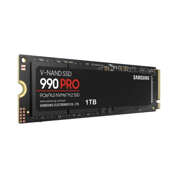 Samsung 990 PRO 1TB PCIe Gen 4.0 x4 NVMe M.2 SSD, Retail – MZ-V9P1T0BW