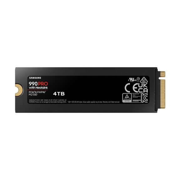 Samsung 4TB 990 PRO Heatsink M.2 PCIe 4.0 x 4 NVMe