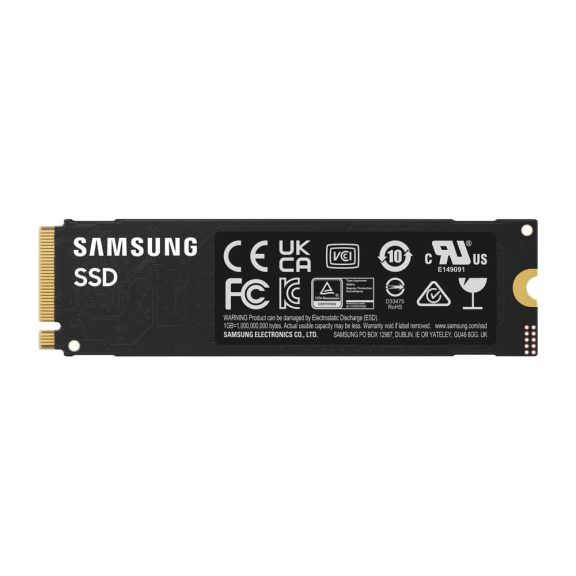 Samsung 990 EVO Plus NVMe M.2 SSD 4TB, 7250MB/s sebességgel és 80mm-es kialakítással.