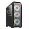Zalman N5 MF számítógépház, ATX mid torony, 4x120mm RGB ventilátor, fekete
