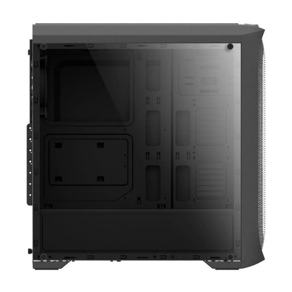 Zalman N5 MF számítógépház, ATX mid torony, 4x120mm RGB ventilátor, fekete