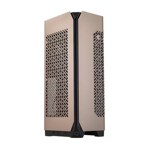 Cooler Master NCORE 100 MAX Bronze Edition mini-ITX ház bronz színben, AIO-val és táppal
