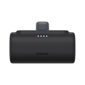   Baseus Compact 5000mAh 20W Powerbank beépített iPhone csatlakozóval, fekete