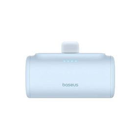   Baseus Compact 5000mAh 20W Powerbank beépített iPhone csatlakozóval, kék