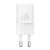 Baseus GaN5 Mini hálózati gyorstöltő 20W, USB Type-C, fehér + 100W USB Type-C, 1m kábel