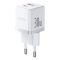 Baseus Palm hálózati gyorstöltő 30W, USB Type-C + USB Type-A, fehér