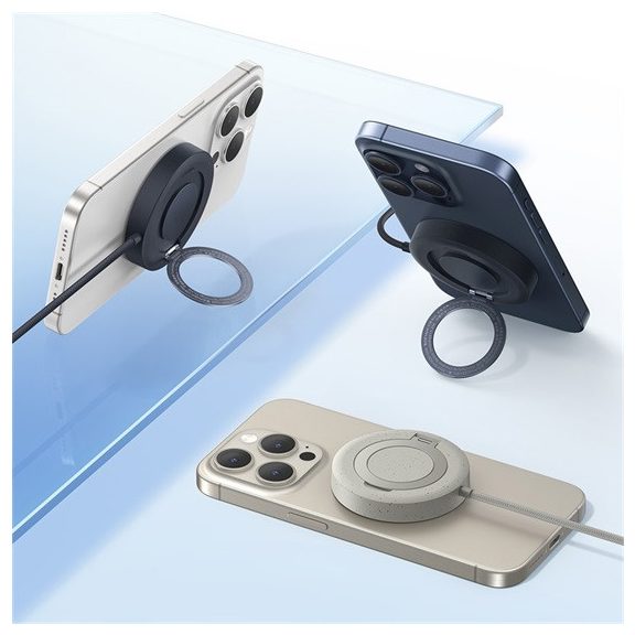 Baseus Simple Mini4 Magnetic vezeték nélküli töltő 15W, arany