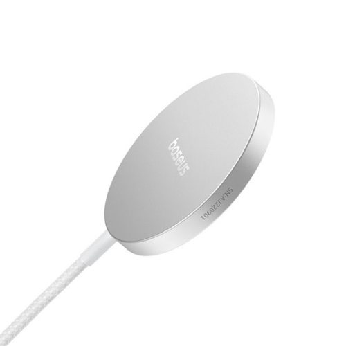 Baseus Simple Mini4 Air Magnetic vezeték nélküli töltő 15W, ezüst