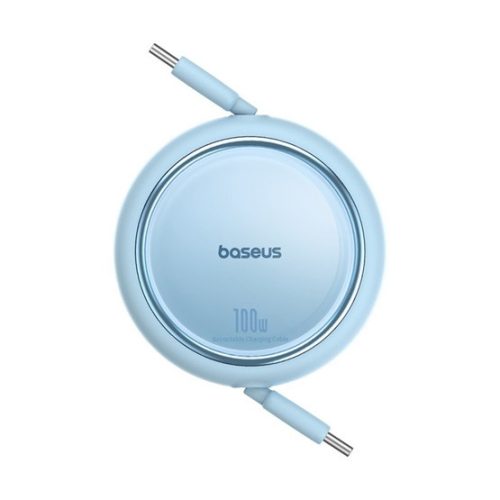 Baseus Free2Draw Mini USB Type-C, 100W automata behúzós kábel, 1m, kék