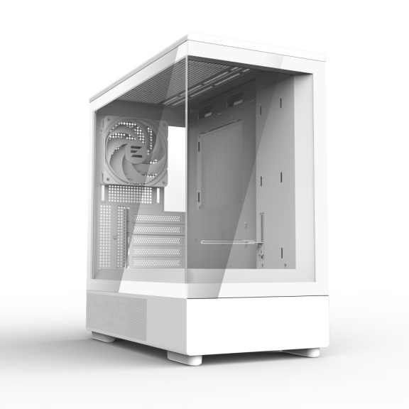 Zalman P10 WHITE microATX minitorony számítógépház, fehér