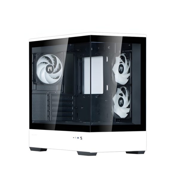 Zalman P30 BW microATX minitorony számítógépház, fekete-fehér