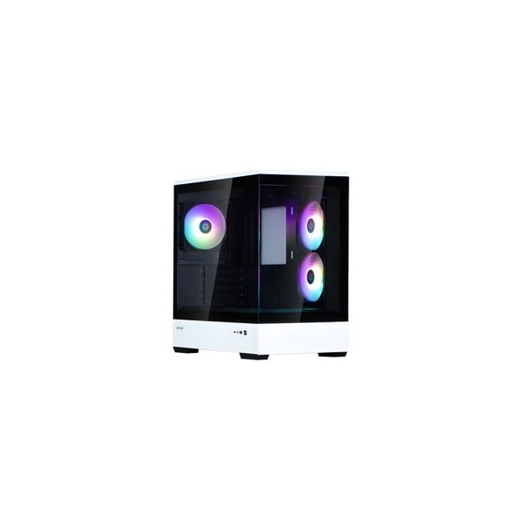 Zalman P30 BW microATX minitorony számítógépház, fekete-fehér
