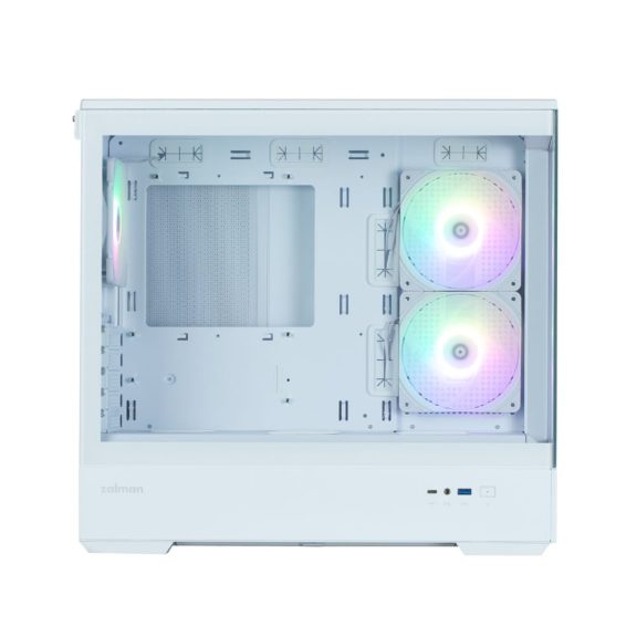Zalman P30 White V2 microATX minitorony számítógépház, fehér 