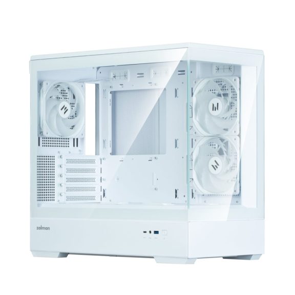 Zalman P30 White V2 microATX minitorony számítógépház, fehér 