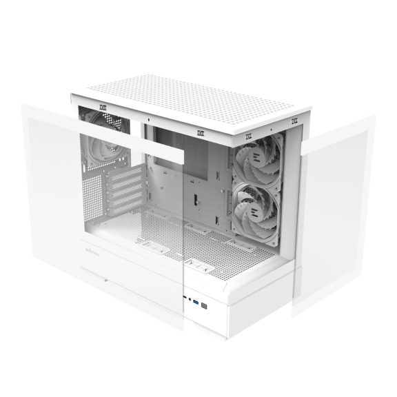Zalman P30 White V2 microATX minitorony számítógépház, fehér 