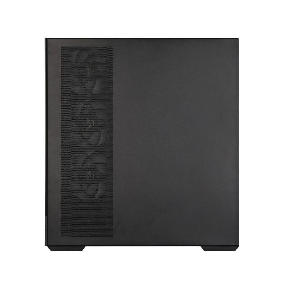 Zalman P40 NAMU BLACK panoráma számítógépház keret nélküli edzett üveg panelekkel és ARGB ventilátorokkal.