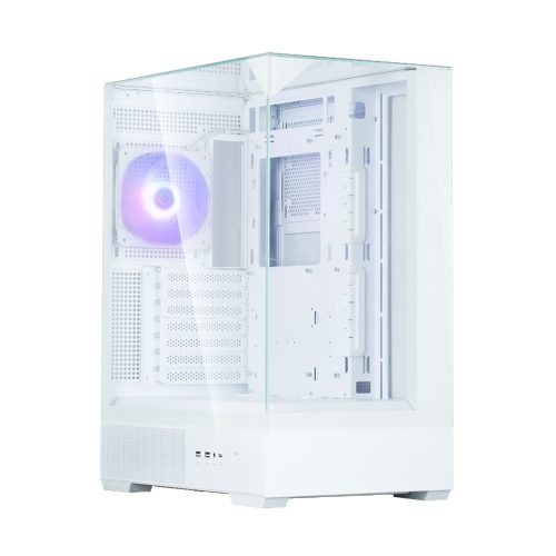 Zalman P40 Prism WHITE ATX miditorony számítógépház, fehér