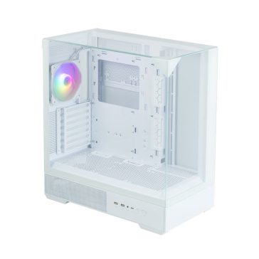   Zalman P40 Prism WHITE ATX miditorony számítógépház, fehér