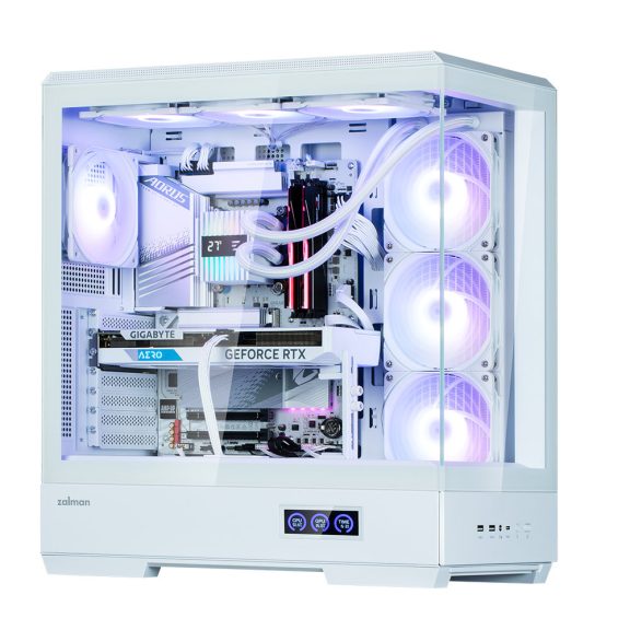 Zalman P50 DS WHITE ATX miditorony számítógépház, fehér