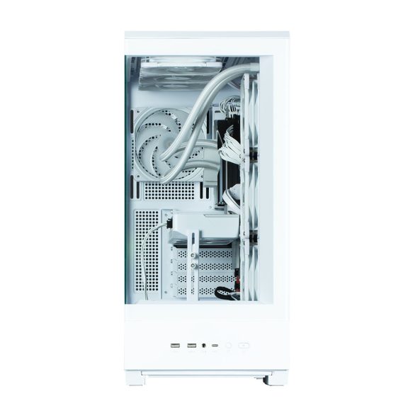 Zalman P50 DS WHITE ATX miditorony számítógépház, fehér