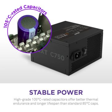 NZXT C750 Bronze 750W ATX 3.1 tápegység fekete