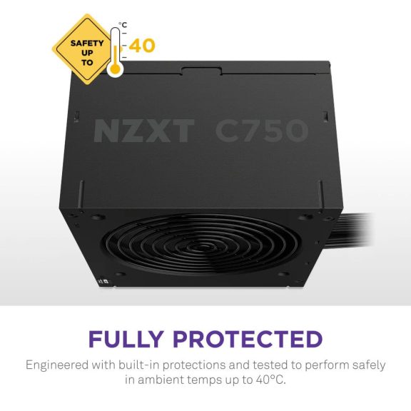 NZXT C750 Bronze 750W ATX 3.1 tápegység fekete