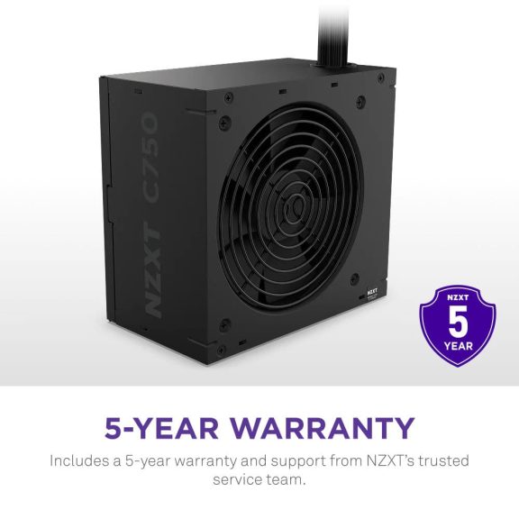NZXT C750 Bronze 750W ATX 3.1 tápegység fekete