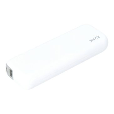   AVAX PB106W LEISURE PD/Type-C 30W+QC 18W gyorstöltő Powerbank 15.000mAh, fehér - Dobozsérült termék
