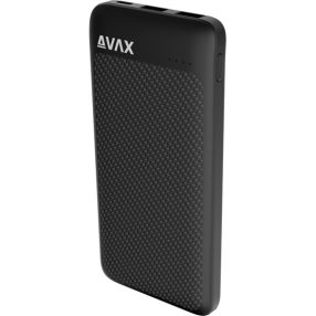   AVAX PB220 LIGHTY+ 20W 20.000mAh powerbank USB-C (PD 3.0) + 2×USB-A, fekete