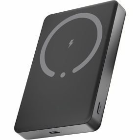   Avax PB600 FREELY+ mágneses slim vezeték nélküli powerbank, 10000 mAh, 15 W, 20 W USB-C, szürke