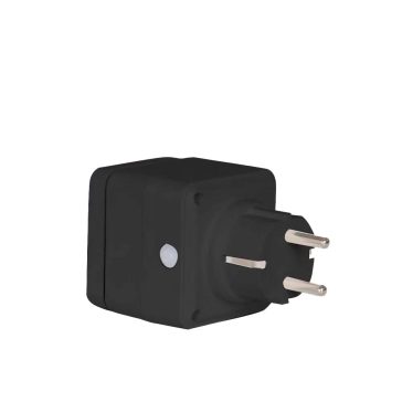   Denver PLO-108 okos kültéri konnektor, WiFi, IP44, Tuya kompatibilis, 230V 16A, fekete