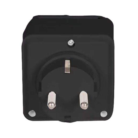 Denver PLO-108 okos kültéri konnektor, WiFi, IP44, Tuya kompatibilis, 230V 16A, fekete