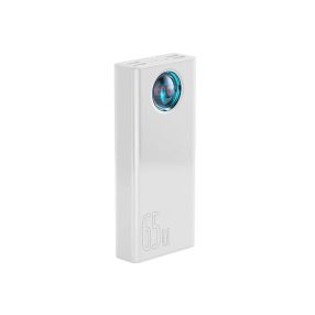 Baseus Amblight 65W 30000mAh fehér power bank többportos gyorstöltéssel