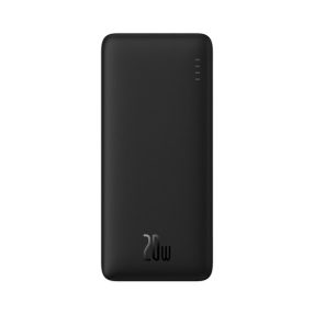   Baseus Airpow gyorstöltő powerbank 10000mAh, 20W, fekete + USB Type-C, 30cm kábel