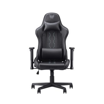 Acer Predator Rift Go 331 gamer szék dönthető háttámlával és derékpárnával, fekete színben
