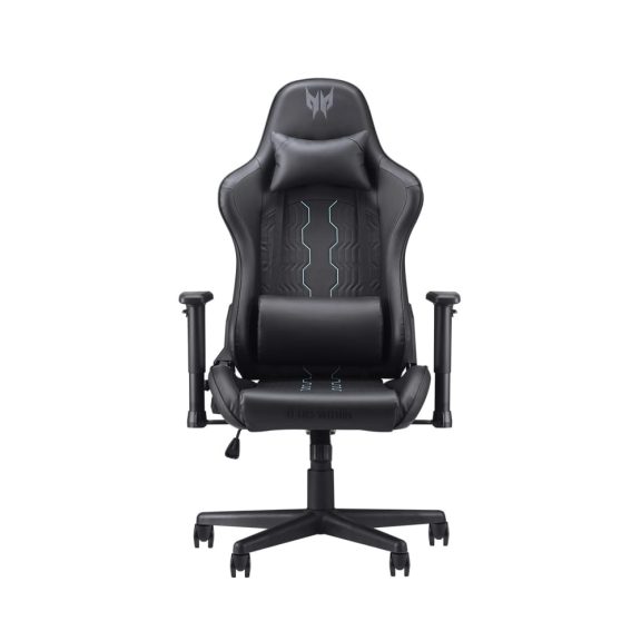 Acer Predator Rift Go 331 gamer szék dönthető háttámlával és derékpárnával, fekete színben