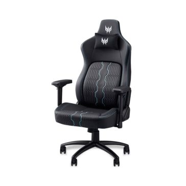 Acer Predator Rift 371 gamer szék mágneses fejpárnával és 4D kartámasszal, fekete színben