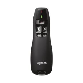 Logitech R400 vezeték nélküli lézeres prezenter fekete színben