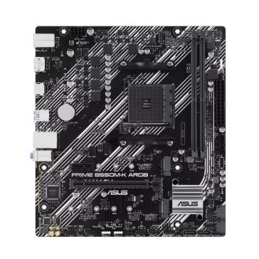   ASUS PRIME B550M-K ARGB alaplap, AM4, PCIe 4.0, két M.2 foglalat, micro-ATX