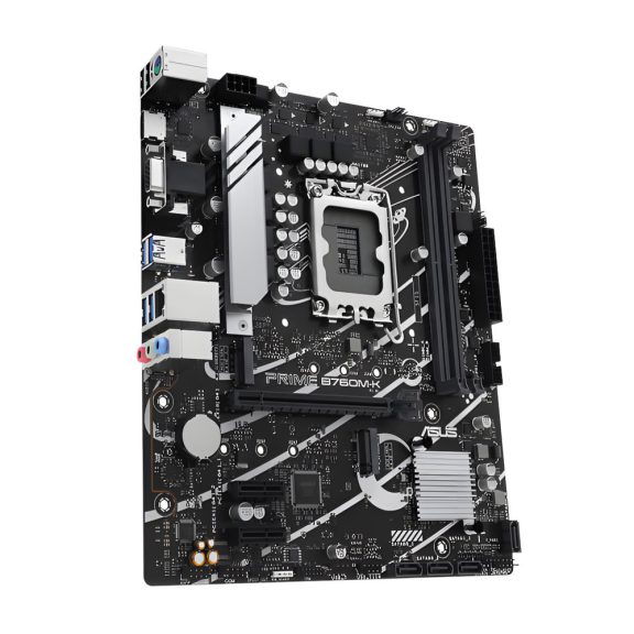 Asus PRIME B760M-K alaplap, Socket LGA1700, DDR5, 2.5 Gb LAN