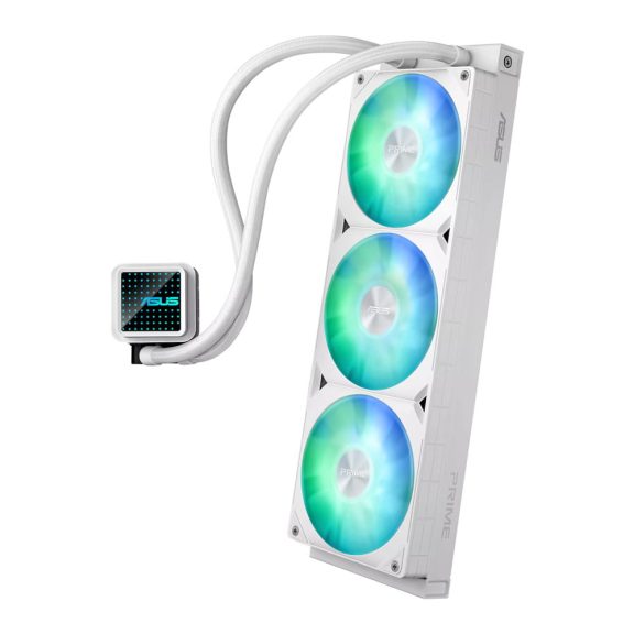 Asus Prime LC 360 ARGB White Edition AIO vízhűtés, 360 mm, ARGB, fehér