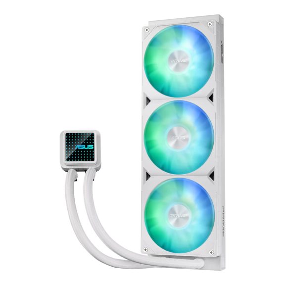 Asus Prime LC 360 ARGB White Edition AIO vízhűtés, 360 mm, ARGB, fehér