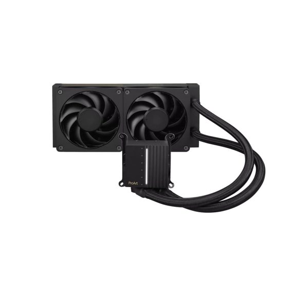 Asus ProArt LC 240 folyadékhűtés, rendszerállapot kijelző, Alphacool ventilátorok, fekete