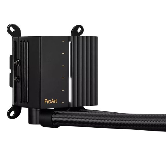 Asus ProArt LC 240 folyadékhűtés, rendszerállapot kijelző, Alphacool ventilátorok, fekete