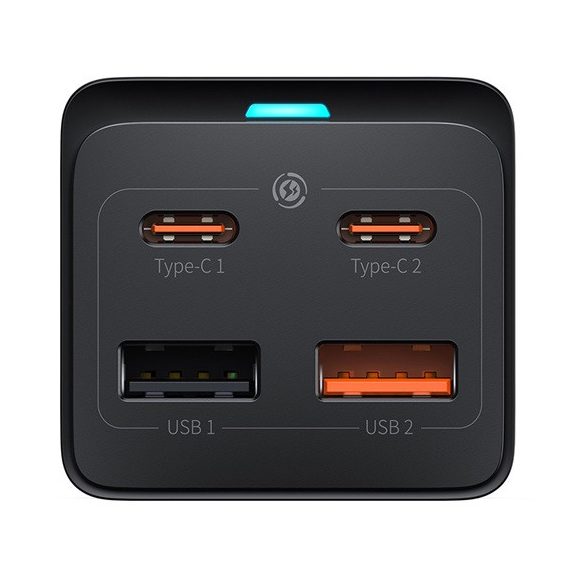 Baseus GaN3 Pro töltőállomás 65W, 1×CEE 7/3 + 2×USB Type-A + 2×USB Type-C + 100W USB Type-C, 1m kábel