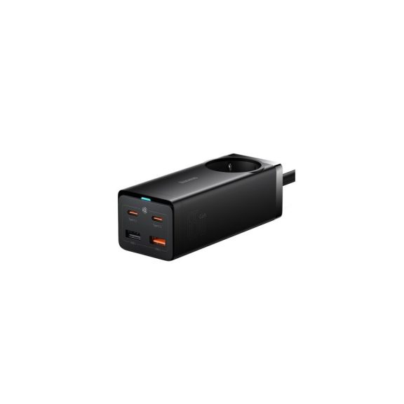 Baseus GaN3 Pro töltőállomás 65W, 1×CEE 7/3 + 2×USB Type-A + 2×USB Type-C + 100W USB Type-C, 1m kábel