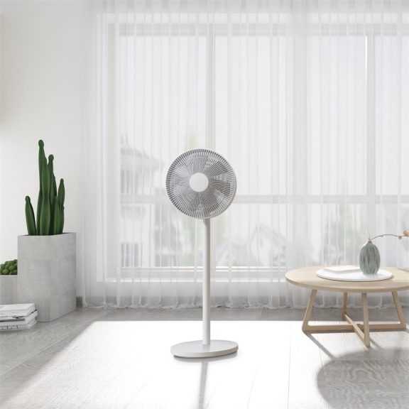 Xiaomi Mi Smart Standing Fan 2 Lite okos álló és asztali ventilátor fehér színben