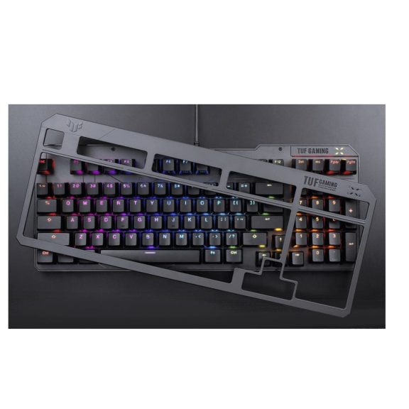 ASUS TUF Gaming K3 Gen II fekete magyar kiosztású RGB gamer billentyűzet