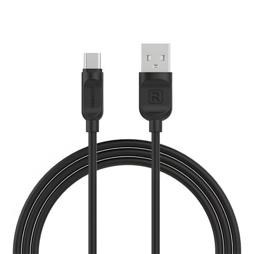 RECCI USB Type-C kábel 2.0 m, fekete - RCT-P200B